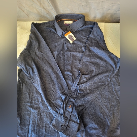 Modern Ambition Blue Button-Down Shirt, Size XXL - Picture 5 of 5